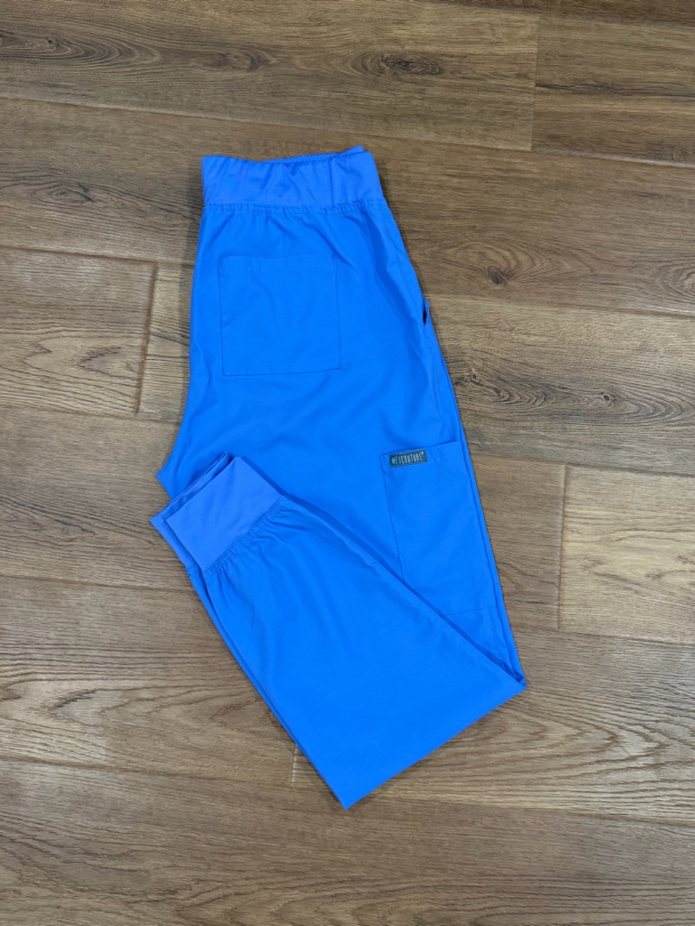 Med Couture Blue Drawstring Scrub Pants MT